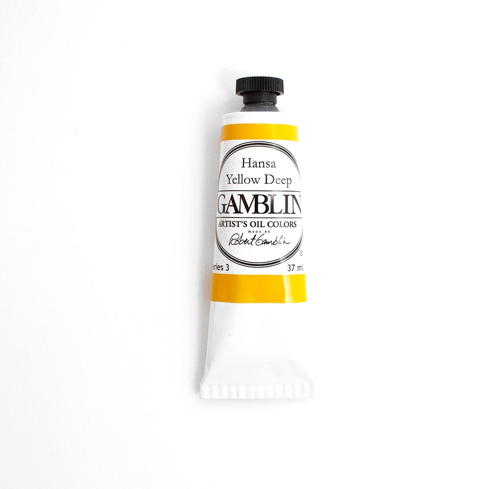 Gamblin, Oil, Art & School, Artist Grade, Paint, 37ml, 45670, Hansa Yellow Deep